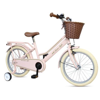 Kinderfahrrad 18 Zoll Retro-Stil Pink Enero