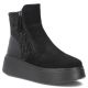 Schwarze Damen-Ankle-Boots aus Leder mit Plateausohle, Filippo DBT8077/26