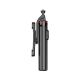 6. Selfie-Stick WC13YDS Teleskopstativ 1,3 m mit Doppellampe und Telefonhalter – Schwarz