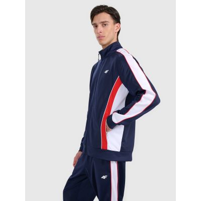 3. Herren-Sweatshirt mit Reißverschluss ohne Kapuze 4F 4FRAW25TSWSM2459-31S