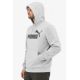 5. Grauer, modischer Sport-Hoodie von Puma aus Baumwolle mit Kängurumuster für Herren