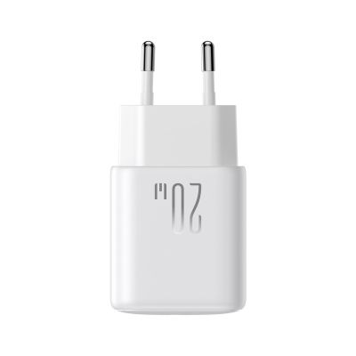 3. Joyroom JR-TCF20 USB-C PD 20W Netzwerkladegerät - Weiß + USB-C / USB-C-Kabel 1 m