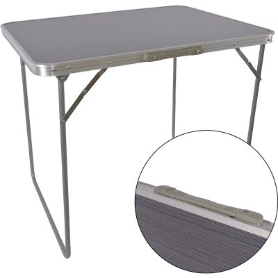8. Klappbarer Campingtisch 80 x 60 x 70 cm, Grau