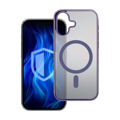 4. 3mk Frosty MagCase Lila für Apple iPhone 16 - Lila