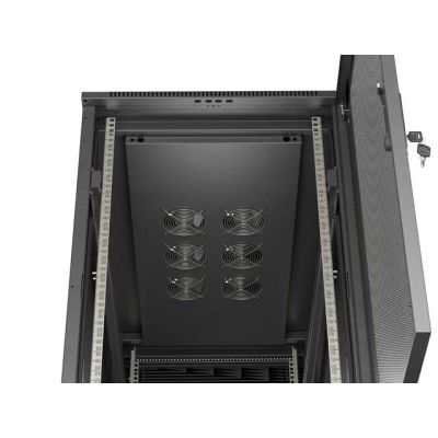 4. Lanberg FF01-6222-23B 22U Rack, freistehend, schwarz