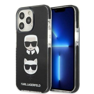 Karl Lagerfeld Karl&Choupette Head Case für iPhone 13 Pro Max - Schwarz