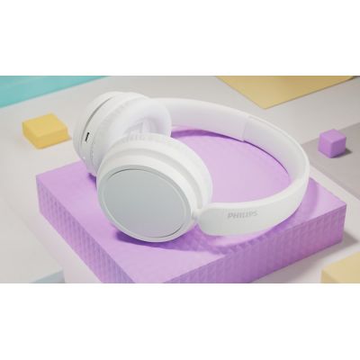 3. Philips 5000 Serie TAH5209WT/00 Kopfhörer/Headset Kabelloses Kopfbügel-Headset Anrufe/Musik Bluetooth Weiß