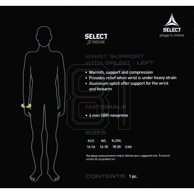 2. Select 6701 Handgelenkschutz links