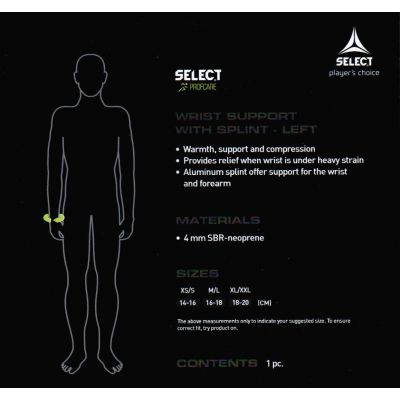 2. Select 6701 Handgelenkschutz links
