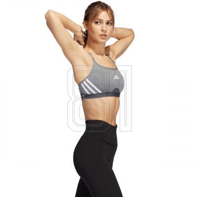5. adidas Aeroreact Training Light-Support 3-Stripes Bra W HC7870 sports bra