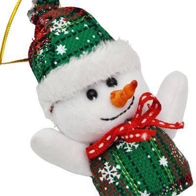6. Schneemann-Anhänger, 16 x 9 x 5 cm