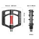 4. Rockbros 2020-12CBK Plattform-Fahrradpedale aus Aluminium – Schwarz