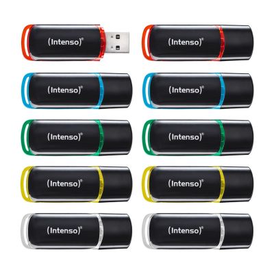7. Intenso 3511561 USB-Stick 8 GB USB Typ-A 2.0 Schwarz, Rot, Grün, Transparent, Gelb, Blau
