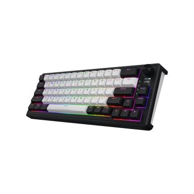 2. HATOR Skyfall 65 MAG ULTIMA 8K kabellose Gaming-Tastatur USB + RF + Bluetooth QWERTZ US-Englisch Schwarz, Weiß