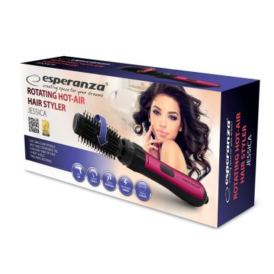 11. Esperanza Jessica EBL008 Haartrockner-Lockenstab (1000W; Schwarz)