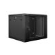 9. Lanberg WF01-6609-10B einteiliger Schrank (9 HE; 500 mm / 600 mm / 600 mm; Wandmontage; Glas; 19 Zoll; schwarz)