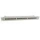 19-Zoll-Patchpanel mit 24 RJ45-Anschlüssen, Cat6a-FTP-Anschluss, 1 HE, 500 MHz, RAL7035