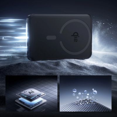 8. Baseus EnerFill FM12 10000mAh 22,5W Qi2 Powerbank MagSafe-kompatibel mit Baseus Simple USB-C 20V/3A 30cm Kabel - Schwarz