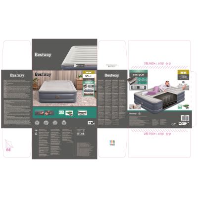 23. Bestway 6713I / 23 Luftmatratze Doppelmatratze Grau Unisex