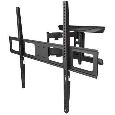 13. MACLEAN TV-WAND, max. VESA 800x600, 43-100", 80 kg, vertikale und horizontale Winkelverstellung, Profil 50-500 mm, Schwarz, MC-423