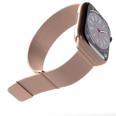 3. Puro Milanese Edelstahlarmband für Apple Watch 38 / 40 / 41 mm - Rosa