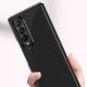 4. Plating Case Hülle für Samsung Galaxy Z Fold 4 Hülle mit metallischem Rahmen blau