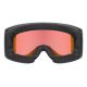 3. Uvex Skibrille scenic FM für Wintersport, Schwarz, Herren, Rot, sphärische Linse