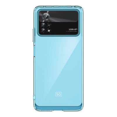 Weltraumhülle für Xiaomi Poco X4 Pro 5G Hülle mit flexiblem Rahmen blau