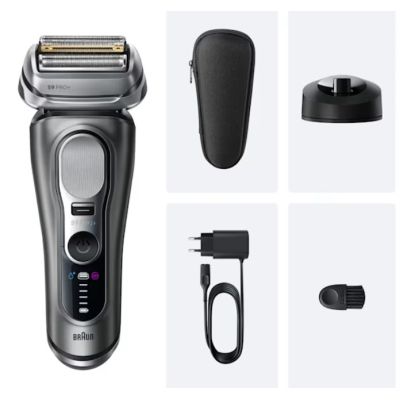 3. Braun Series 9 Pro+ 9615S Folienrasierer/Trimmer, Schwarz/Grau