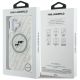 8. Karl Lagerfeld IML Glitter Karl & Choupette Heads Logo MagSafe iPhone 16 Hülle - Grau