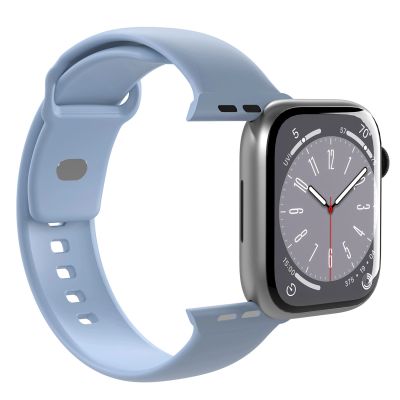 4. Puro Icon Silikonarmband für Apple Watch 38 / 40 / 41 mm - Hellblau (2 Stück)