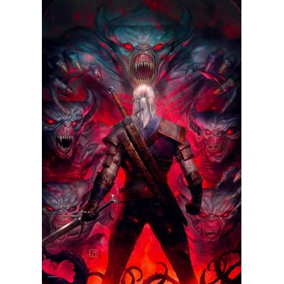 7. Gutes Beute-Puzzle: The Witcher – Corvo Bianco, 1000 Teile