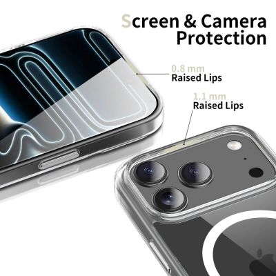 3. Tech-Protect Flexair Hybrid CC MagSafe Hülle für iPhone 17 Pro Max – Transparent