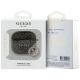 3. Guess 4G Strass Charm Case für AirPods 4 - Braun