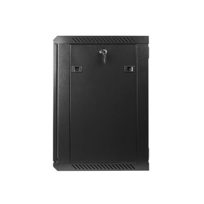 3. Lanberg WF01-6412-10B Rack-Schrank (12 HE; 635 mm / 600 mm / 450 mm; Wandmontage; Glas; 19 Zoll; schwarz)