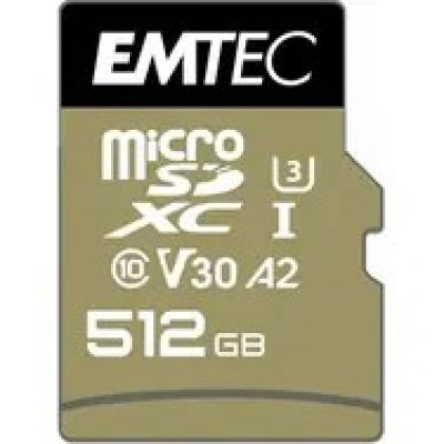 3. Emtec ECMSDM512GXC10SP 512GB MicroSDXC UHS-I Klasse 10 Flash-Speicher
