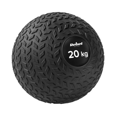 Kleiner Medizinball für Rehabilitationsübungen, Slam Ball 23 cm 20 kg, REBEL ACTIVE