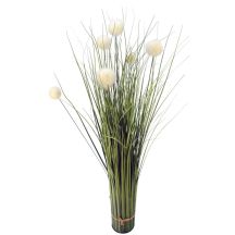 Kunstrasen, naturgetreu, mit weißen Kugeln, 70 cm