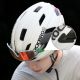 4. Rockbros LK-15 Carbonfaser-Fahrradhelm 58-62 cm - Hellgrau