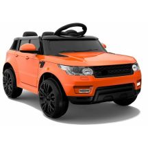 HL1638 Batteriebetriebenes Auto für Kinder mit LED-Beleuchtung, MP3-Player und Fernbedienung, Orange