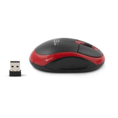 4. TITANUM VULTURE TM116R Computermaus (optisch; 1000 DPI; schwarz, rot)