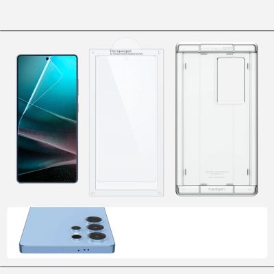 6. Spigen Elite Shield EZ FIT Hybridglas für Samsung Galaxy S25 Ultra – Transparent
