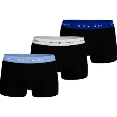 2. Tommy Hilfiger 3er-Pack Herren-Boxershorts, schwarz, Baumwolle, bequem