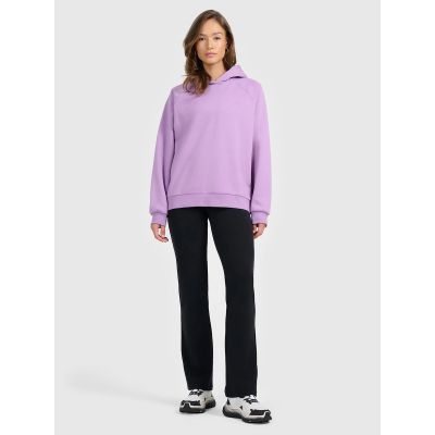 5. Damen-Sweatshirt mit Kapuze, offen, 4F 4FRAW25TSWSF2775-52S