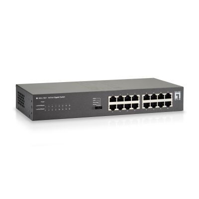 4. LevelOne GEU-1621 Gigabit-Ethernet-Netzwerk-Switch (10/100/1000) Grau