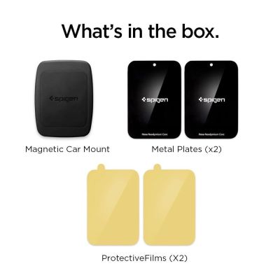 19. Spigen H12 Telefonhalter für die Lüftungsöffnung im Auto, magnetisch – Schwarz