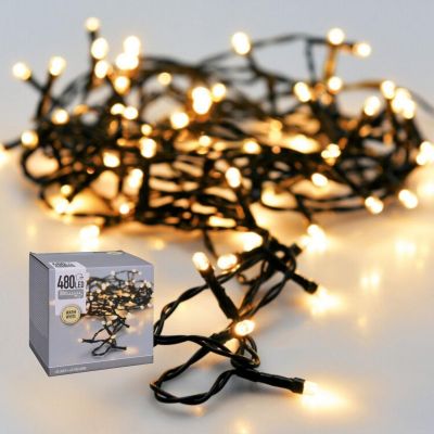 4. WEIHNACHTSLICHTER LICHTERKETTE 480 LED WARMWEISS