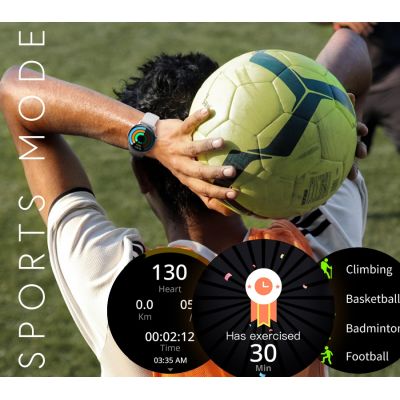 11. RUBICON RNCF10 Black SMARUB237 Smartwatch