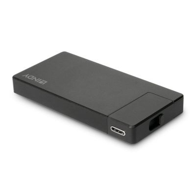 4. Lindy 43336 Dockingstation, kabelgebunden, USB 3.2 Gen 1 (3.1 Gen 1), Typ-C, Schwarz