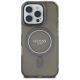 3. Guess IML Glitter Circle MagSafe Hülle für iPhone 16 Pro – Schwarz